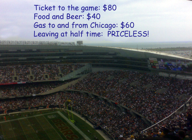 My view at Soldier Field